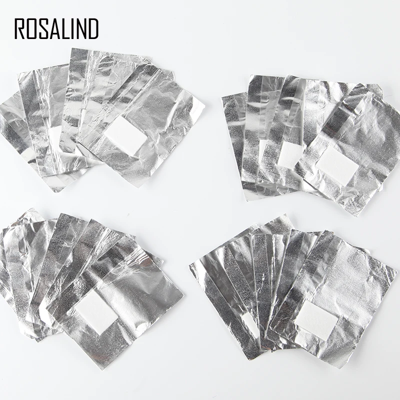 ROSALIND 50 шт./лот очиститель для удаления ногтей обертывание снятия лака