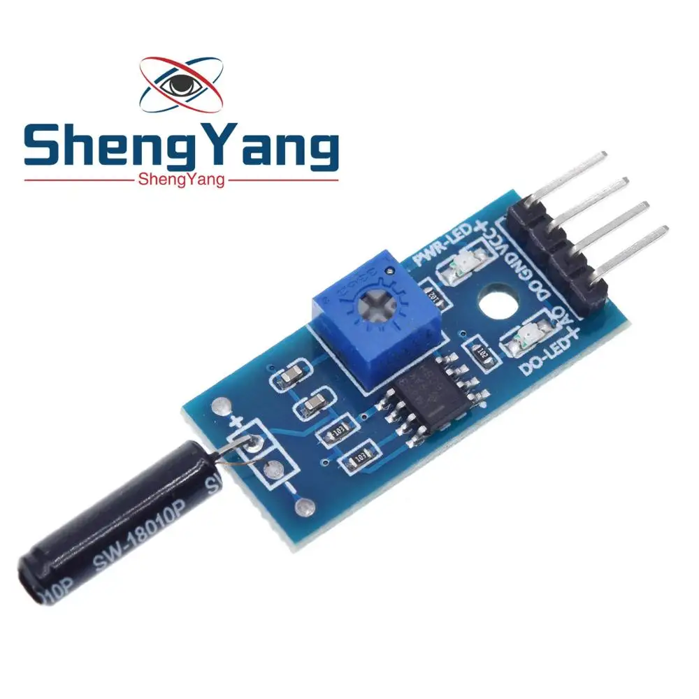 ShengYang вибрации сенсор модуль нормально открытый тип SW18010P переключатель вибрации сигнализации сенсор модуль для Arduino