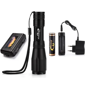 

EKAIOU LED Tactical Flashlight 1000 Lumens Zoom Adjustable Flashlights Torch light