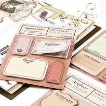 Retro Paper Sticky Notes Scrapbooking Notepad Memo Pad Post It School Office Supplies