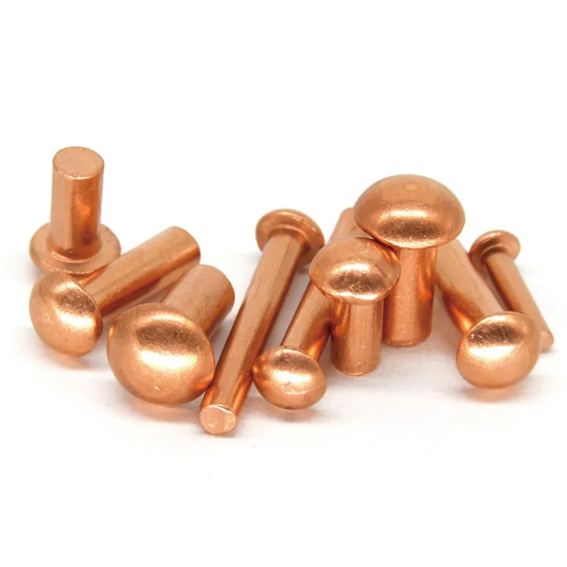 

metal rivet copper rivets round head solid live steam boilder model restoration vintage M2 M2.5 M3 M4 M5 M6 M8 3mm to 40mm