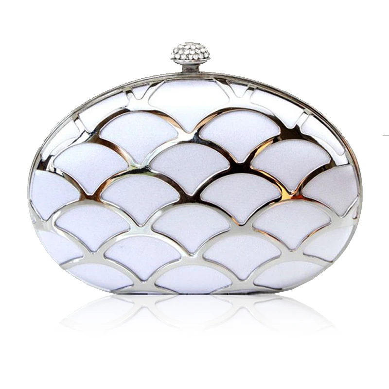

Oval Mini Evening bag Clutch Banquet bag Diagonal package Personality nightclub Princess bag I12