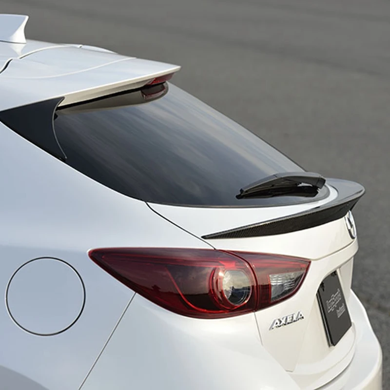 

Carbon Fiber Rear Middle Spoiler Wing for Mazda 3 Axela Hatchback 2014-2016