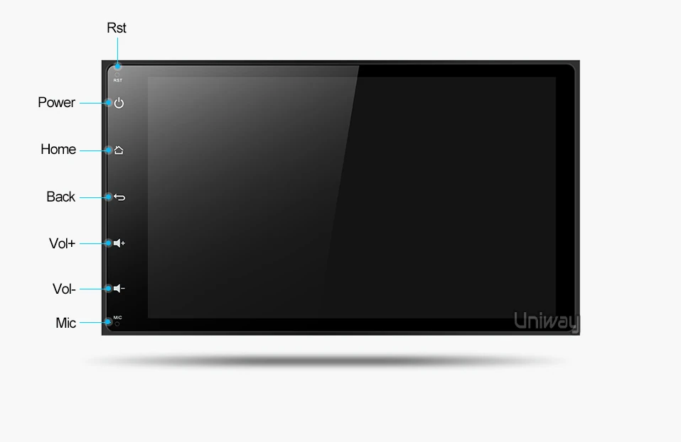 Excellent uniway  A17KLL9071  android 9.0 car dvd navigation for toyota corolla/auris  2016 2017 car radio stereo head unit navigation 20