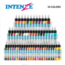 30 мл Профессиональный чернила татуировки 54 Цвета комплект 1 унц. 30 мл/бутылка пигмент татуировки комплект мода макияж косметика инструменты чернила