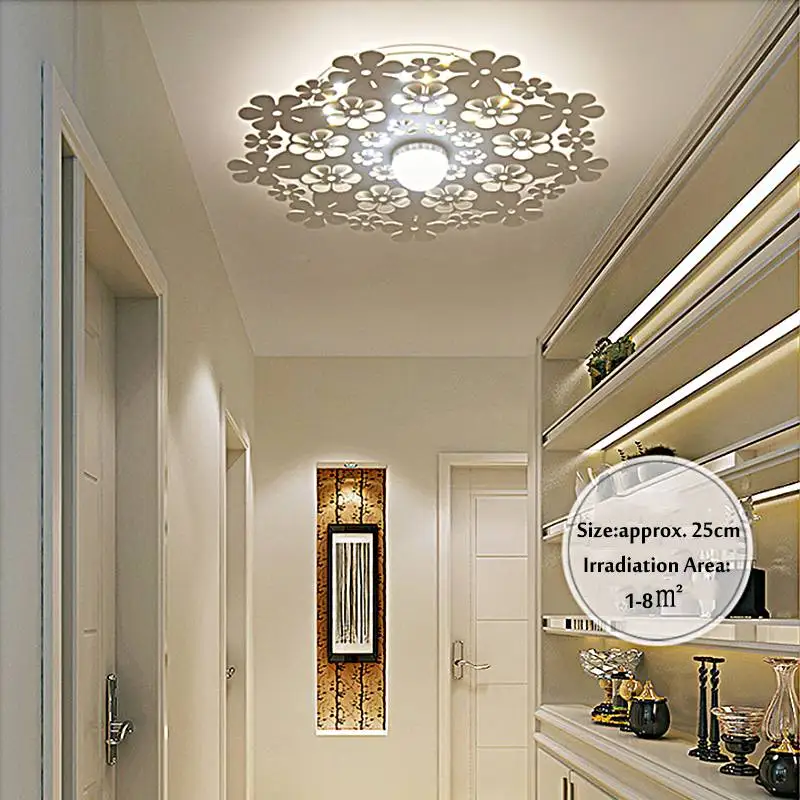 

Smuxi Acrylic Leaf Shape LED Ceiling Lamp 220V 24W Home Bedroom Living Room Corridor Aisle Wall Light White Warm Natural Color