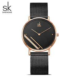 Новинка Shengke Роскошные женские кварцевые часы лучший бренд Montre Femme 2019 Модные женские наручные часы Relogio Feminino женские часы