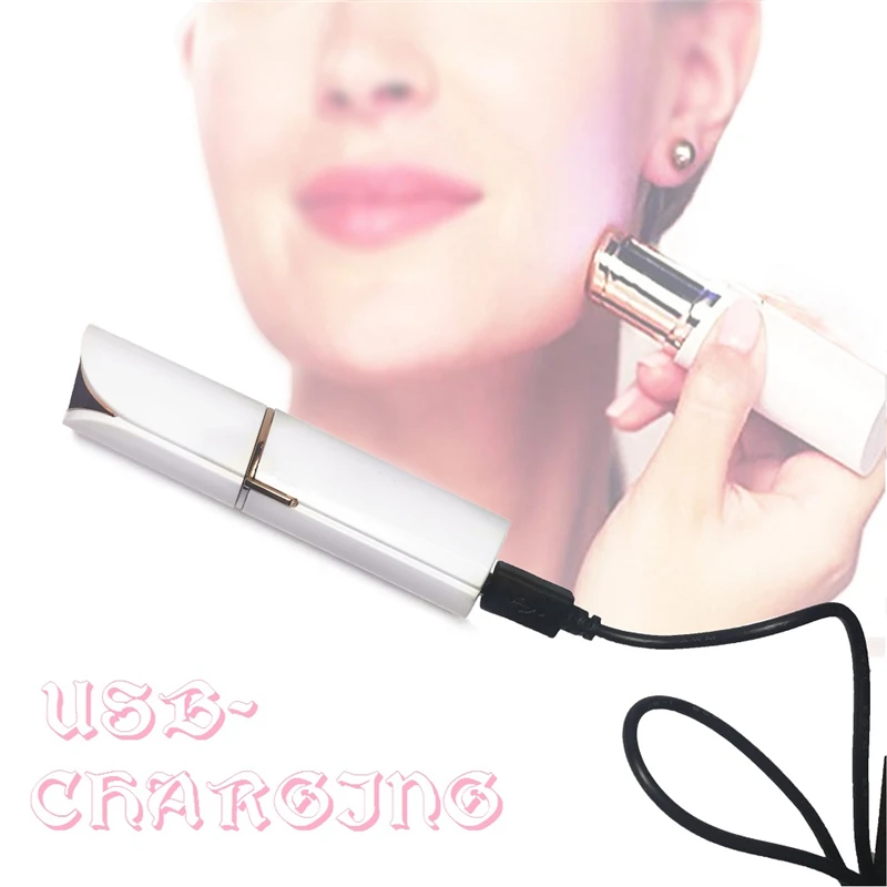 

USB Rechargeable Hair Remover For Women Machine Professional Body Face Epilator Mini Safety Razor Facial Makeup Tool