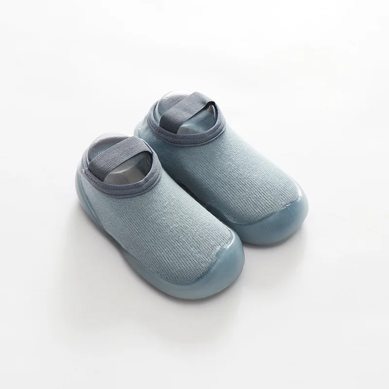 Обувь для новорожденных, нескользящая обувь для малышей, резиновая подошва, хлопок, силикон, детские носки-тапочки, мелкий носок, MM101