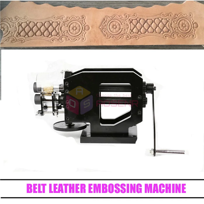 

Leather Stamping Machine Cold Pressing Machine Embossing Pattern Wheel For Leather Belt Logo Printing Embosser