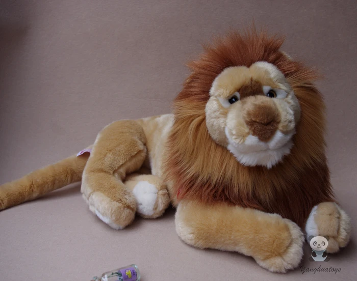 

Large Toy Plush Doll African Lion Stuffed Toys Simulation Animals Children Pillow Gift