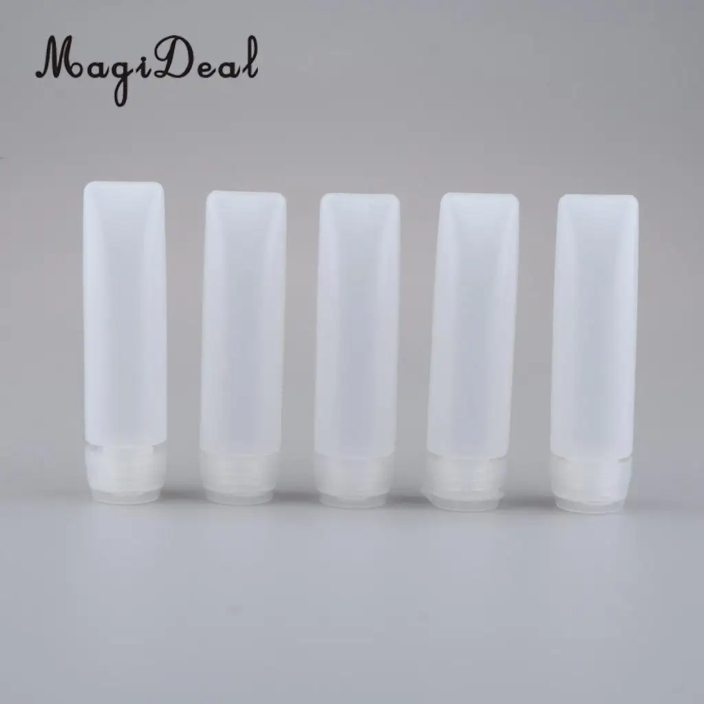 Kesoto 10x Empty Refillable Bottles Squeeze Tubes for Travel Lotions Wash Shampoo,5x30g, 5x50g