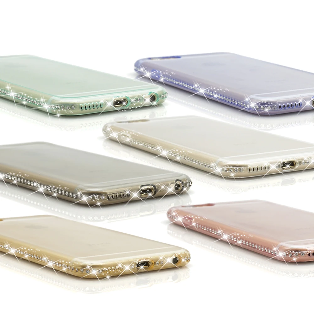 For Coque iPhone 6 Paillettes 5 5S SE 6S 7 Silicone Souple iPhone6 6plus Case Cover housse telephone Luxury Accessories luxueux (45)