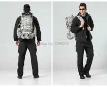 Jacket Pants TAD Shark skin Pure colour tactical jacket men set hooded outdoor hiking Mountaineering fleece