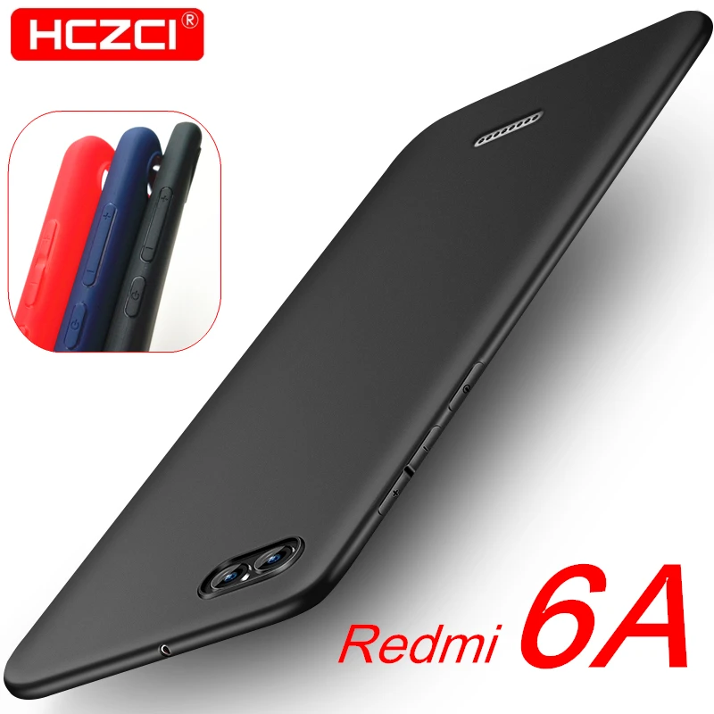 

Redmi 6A case Matte Pure Color Soft Silicone Case for Xiaomi Redmi 6A Non-slip Protective Case HCZCI High Quality Cover