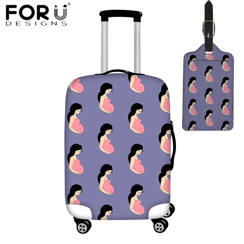 FORUDESIGNS/2 шт./компл. аксессуары для путешествий, чемодана крышка и Чемодан тег Беременность материнства Беременная женщина, масштабных