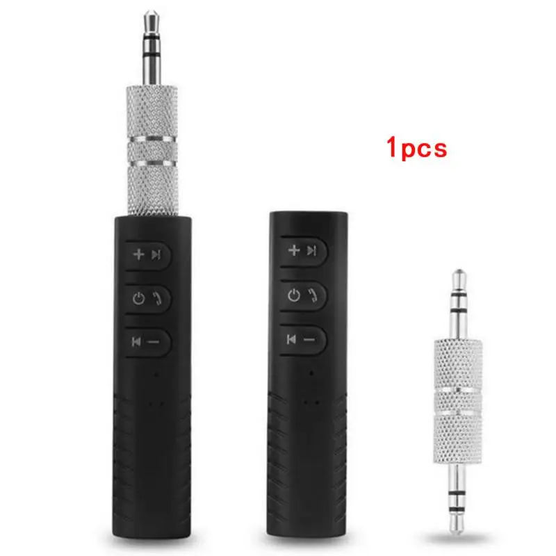 

Bluetooth 3.5mm Wireless Music Car Adapter Clip Type Audio Receiver Black Mini
