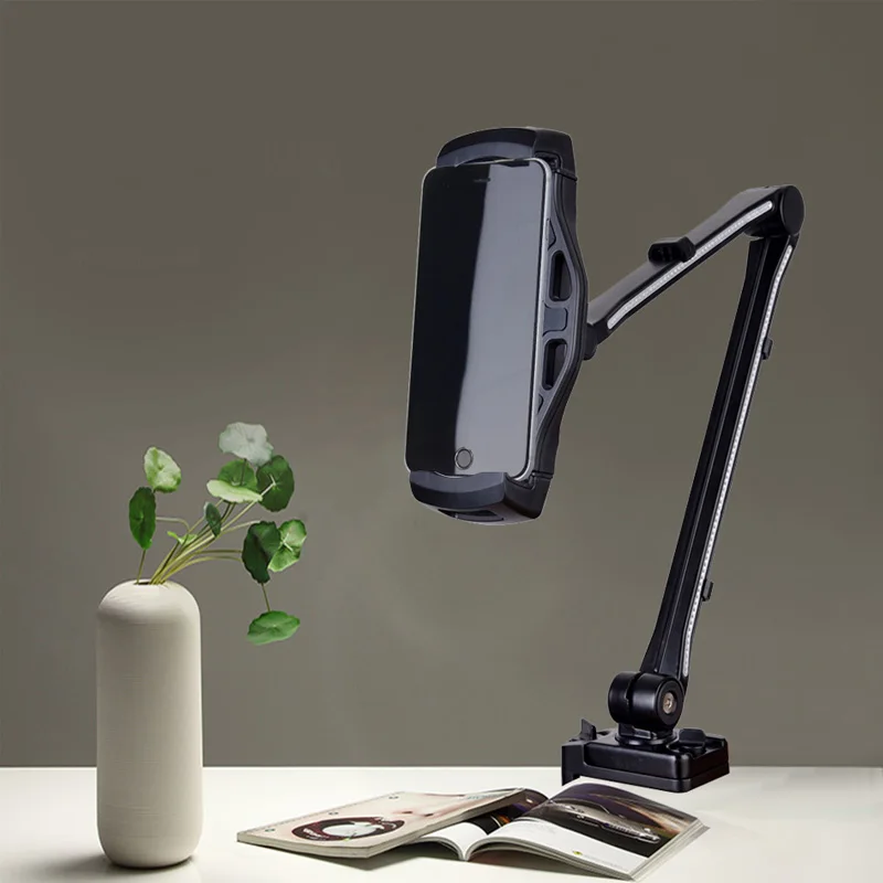 Алюминиевый сплав Настольный планшет ПК стенд экран 360 Вращающийся держатель для ленивых людей для iPad Air Mini 7-12 дюймов легкий для зарядки дизайн