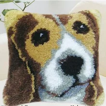 Fai da te a maglia tappeto cuscino incompiuta ricamo tappeto spedizione dog good gratuita Fermo kit Hook cuscino Ella Stretta