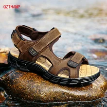 Лидер продаж; мужские повседневные сандалии-Вьетнамки; сандалии для пеших прогулок; кожаная мужская Профессиональная летняя велосипедная обувь; шлепанцы; Уличная обувь