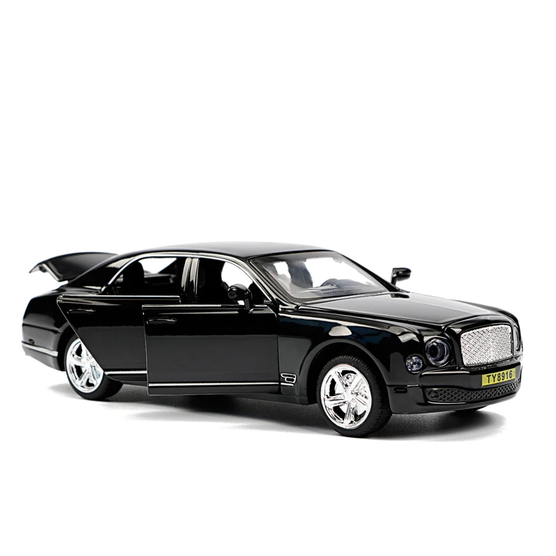 

1:32 Scale High Imitation Alloy Model Car Pull Back Retro Car Toy Bentley Mulsanne Metal Toy Miniature Scale for Children
