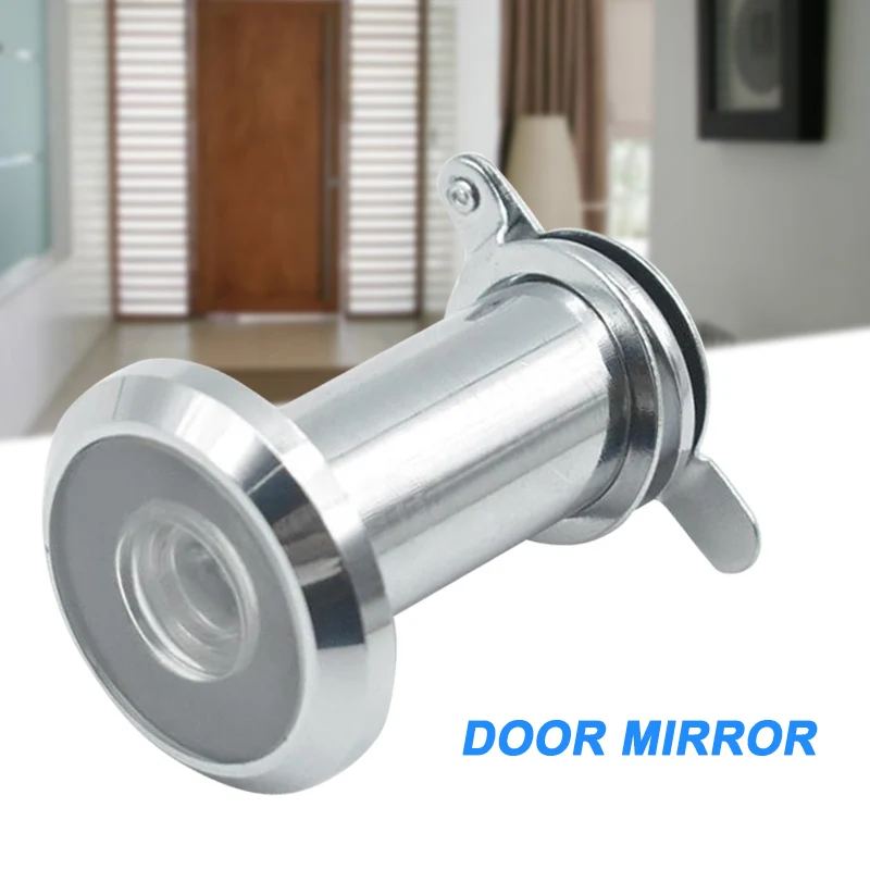Stainless Steel Door Viewer with Cover One Way 180 220 Degree Peep Hole