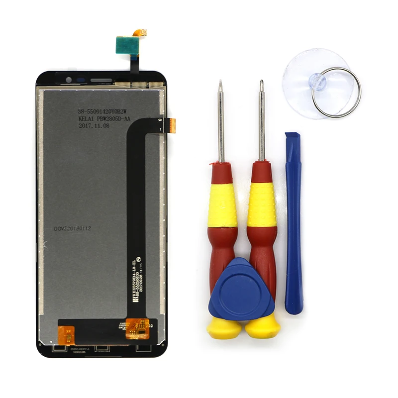 

New Original LCD Display Touch Screen For HOMTOM S16 Replacement Parts + Disassemble Tool+3M