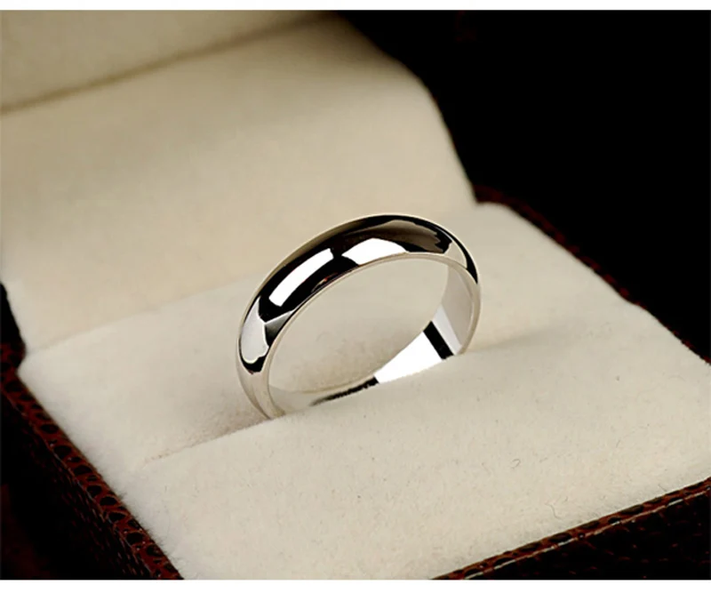 MOONROCY, Ювелирное кольцо, розовое золото, цвет серебряный, простое обещание, свадебные кольца для пар, для мужчин или женщин, подарок, Прямая поставка