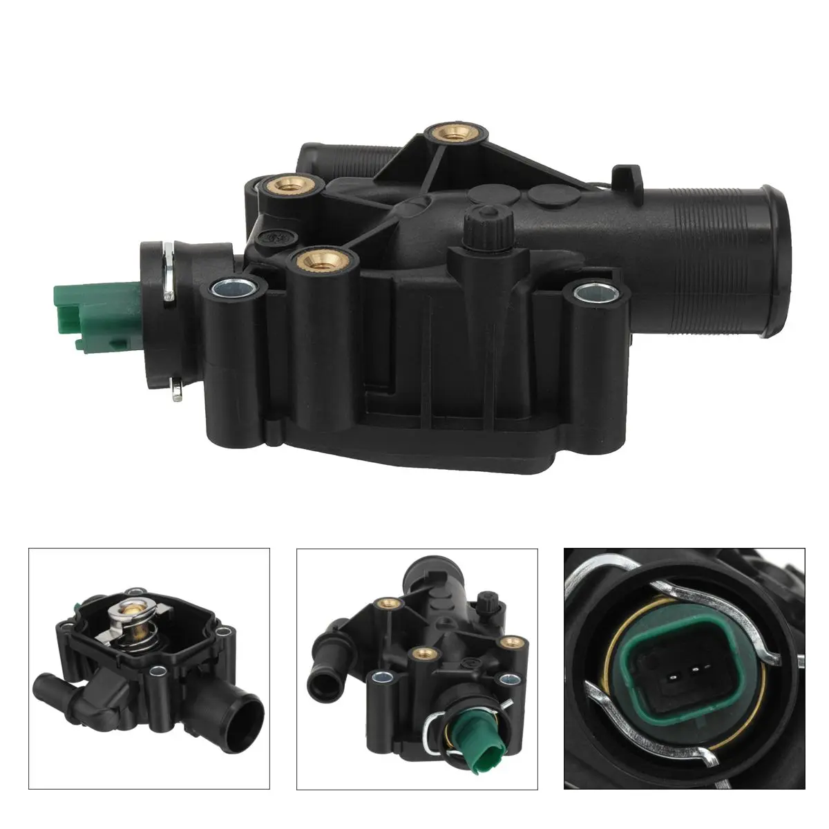 Engine Coolant Thermostat with Housing For Peugeot Partner 1007 206 207