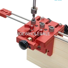 DIY деревообрабатывающие столярные высокоточные дюбель Джиги комплект, 3 в 1 сверлильный локатор, деревообрабатывающий сверлильный набор