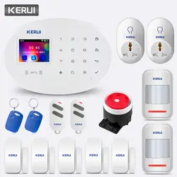 KERUI новая модель беспроводной W20 2,4 дюймовый сенсорный экран WiFi Домашняя безопасность Противоугонная охранная сигнализация комплект