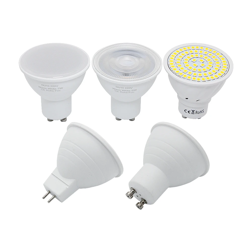 

Ampoule LED Spotlight GU10 MR16 220V 2W 3W 4W 5W 7W Bombillas COB Light Bulb Chandelier Lamp For Home Indoor lighting Lamparas