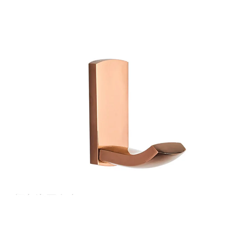 robe hook Розовая Золотая бумага держатель античная мыльница для душа WC держатель щетки керамические держатели чашки латунные роскошные аксессуары для ванной комнаты Крючок для халата - Цвет: robe hook