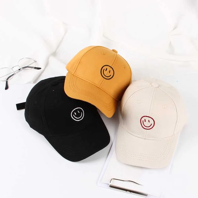 

Doitbest Korea 2-8 years old Child Hip Hop Baseball Cap Summer Smiling style kids Sun Hat Boys Girls snapback Caps