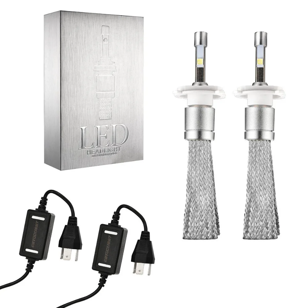 Светодиодный комплект для преобразования фар супер яркий H4 HB2 Hi/Lo 80 Вт 9600LM|headlights