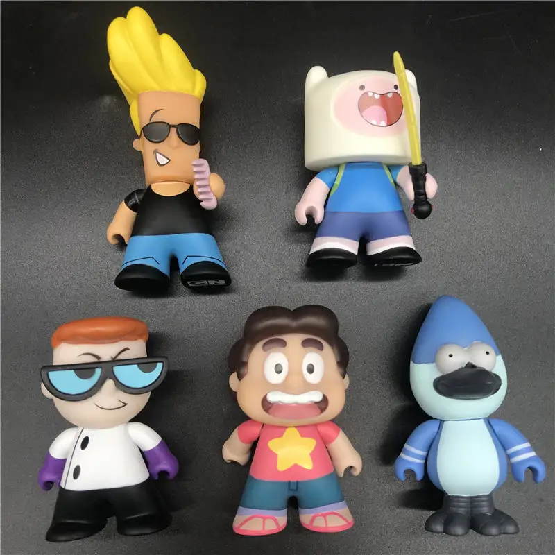 Мультяшная сетевая коллекция FINN/MORDECAI/STEVEN VNIYERSE/Johnny Bravo/DEXTER Модель игрушки без
