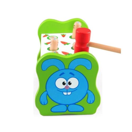 Wooden toy for children's educational hamster parent-child interactive game tapping early education toys free shipping Wooden toy for children's educational hamster parent-child interactive game tapping early education toys free shipping