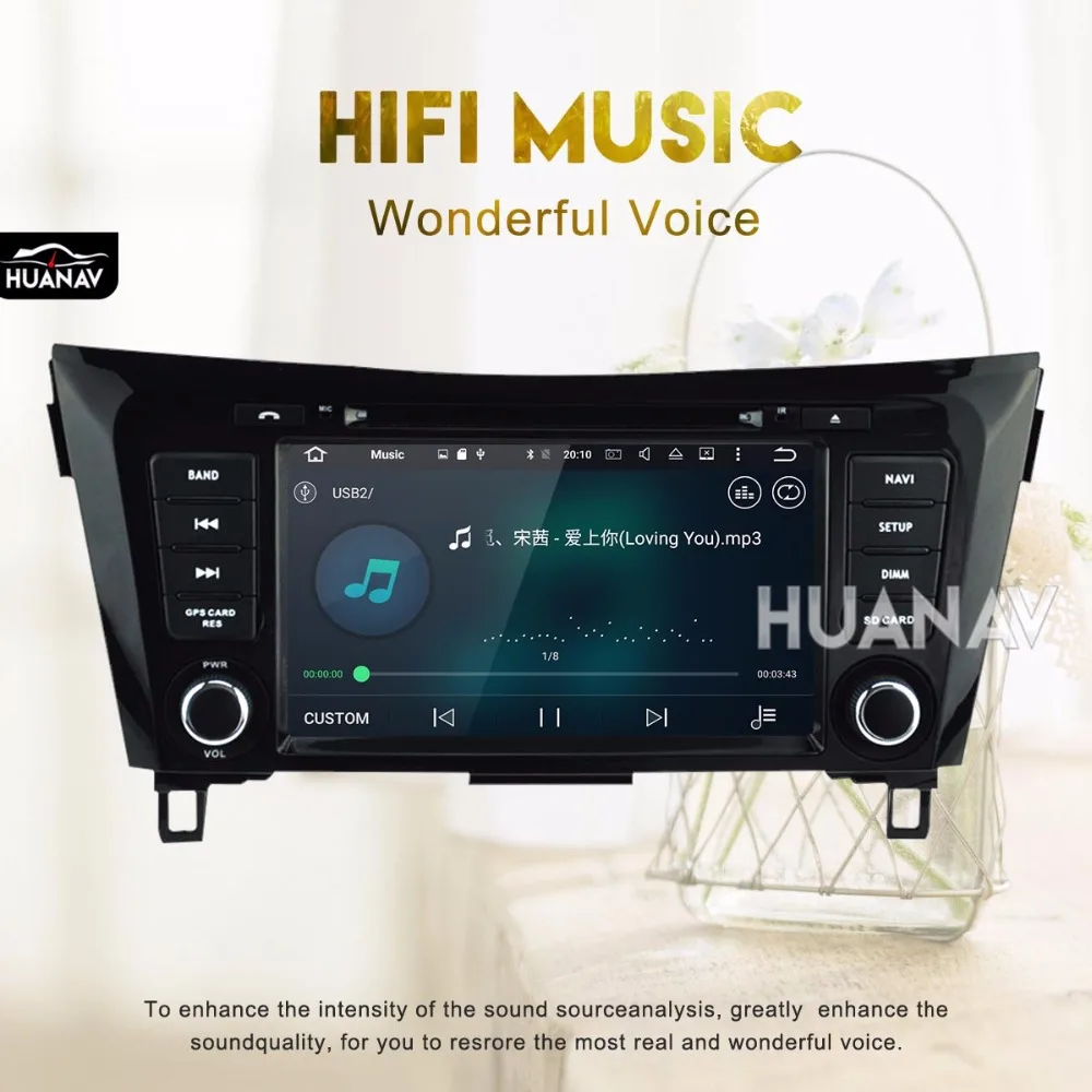 Flash Deal In dash Car DVD multimedia player GPS navigation for Nissan X-TRAIL Qashqai Dualis Rogue 2013-2017 Android 8.0 auto stereo 5
