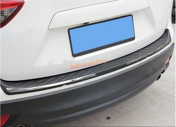 

for Mazda CX-5 2013 2014 2015 2016 ABS Plastic chrome Outer Rear Trunk Bumper Guard Plate cover Trim 1pcs