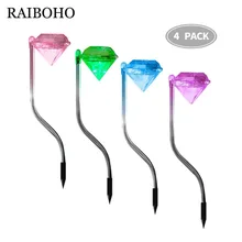 Рождественский Солнечный Путь огни солнечные садовые фонари Уличные, из нержавеющей стали ландшафтное освещение для газона внутренний двор ходьбы