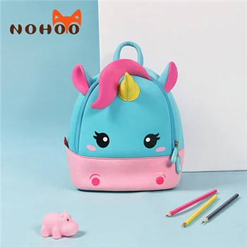 NOHOO рюкзак школьный рюкзак для девочки мультфильм unicornio для д школьные сумки Детская сумка высокого качества водонепроницаемый рюкзак mochila escolar мультфильм unicornio для девочек детский школьный рюкзак - Цвет: Small