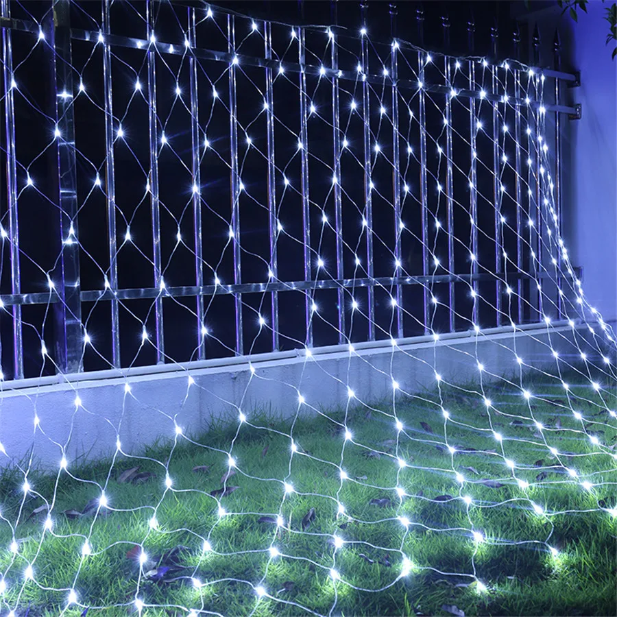 Thrisdar Рождество светодио дный LED сетка Фея свет шнура 1,5 x М 1,5 м 2 м x 2 3 м x 2 6 x м 4 Открытый Сад Свадьба Праздник окна шторы гирлянда