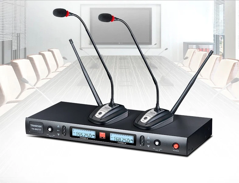 Takstar TS-8807TT UHF беспроводной микрофон тюнер разнообразие микрофон конференц-связи для обучения конференции применение Па