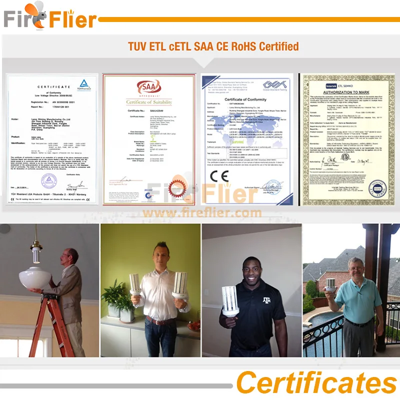 ETL SAA TUV led corn bulb Certificates