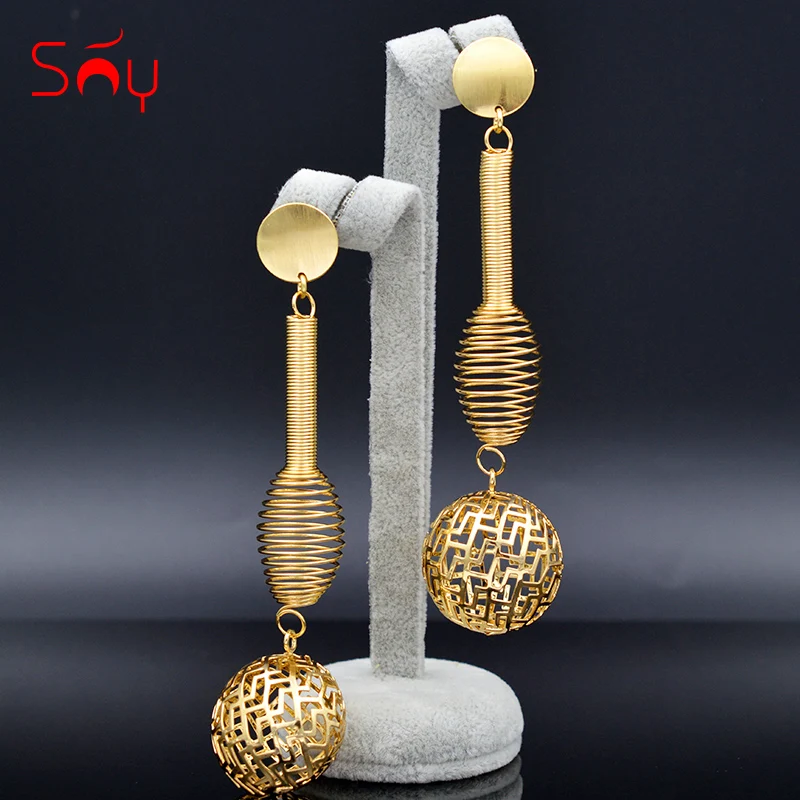 

Sunny Jewelry Ethnic Jewelry Long Drop Dangle Earrings For Women Irregular Spring Earrings For Party Anniversary Daily Jewelry