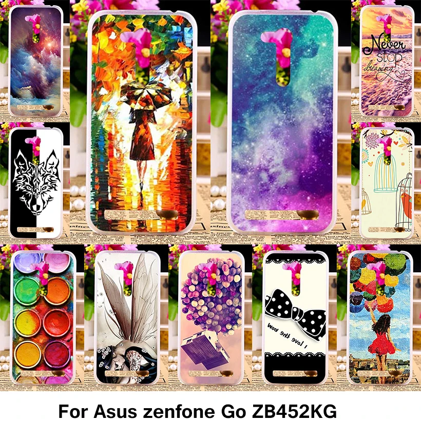 

TAOYUNXI Phone Covers Cases For Asus Zenfone ZB450KL GO 2nd Gen ZB452KG X014D 4.5 inch Case Silicone TPU Bumper Colorful Cover