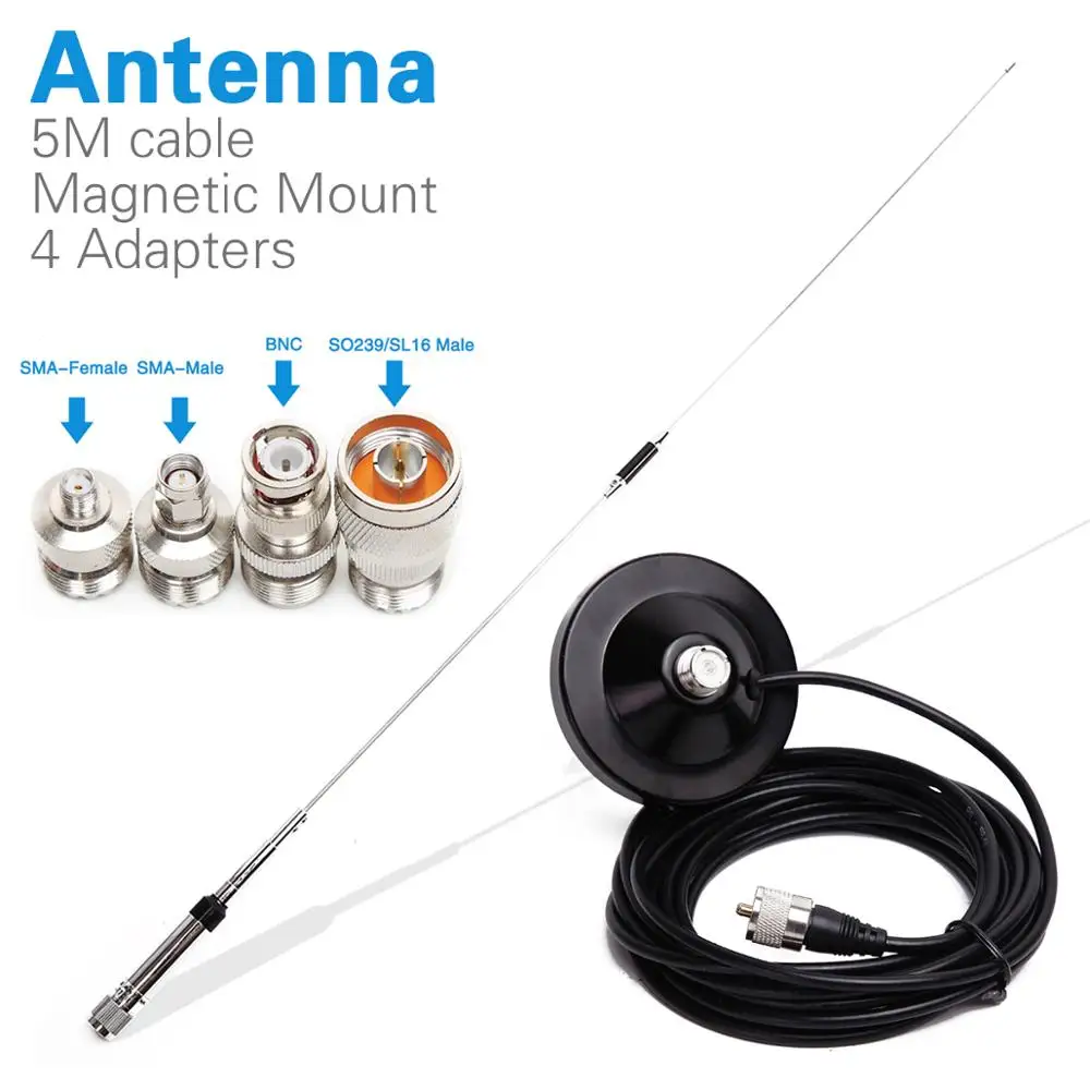 Антенна Nagoya NL 770R двухдиапазонный VHF/UHF 144/430MHz 3 0/5 5 dBi высокий коэффициент усиления