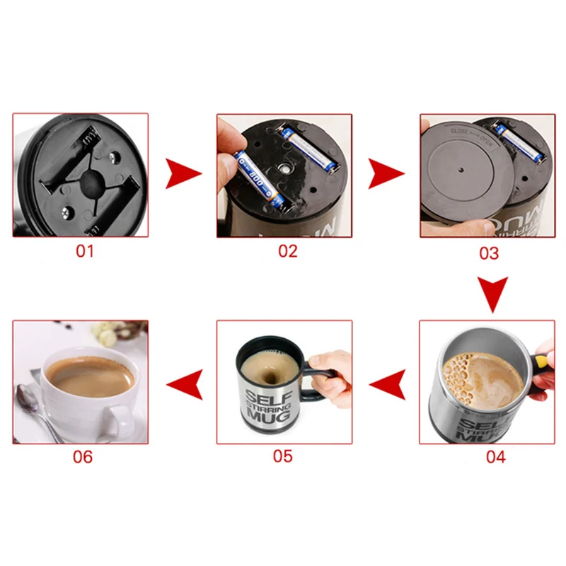 Автоматическая кружка мешалка|cup stainless|self stirring coffee cupself |