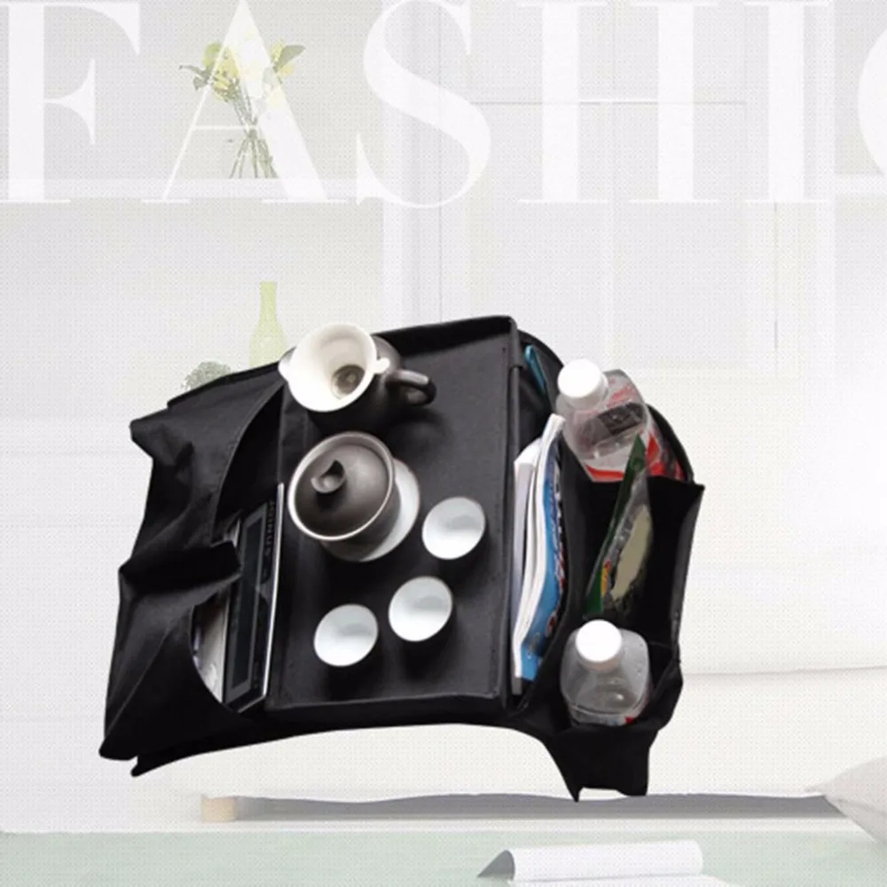 6 Pockets Sofa Storage Bag Arm Rest Organizer Remote Control Holder Bag Tray Organizer For Home 4