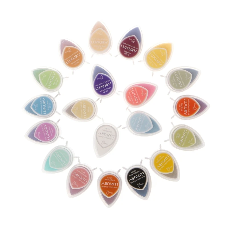 

Dew Drop Ink Pad Pigment Oil Based Multi Color DIY Stamps Paper Craft Fabric New Dropshipping